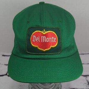 Delmonte Vintage Snapback Hat Green  Adjustable Ball Cap